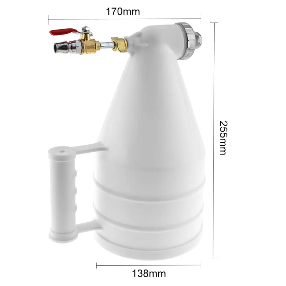 New Adjustable Wall Plastic Pneumatic Spray Gun with 4 / 6 / 8mm Diameter Nozzle for Sand Painting Stone Spraying