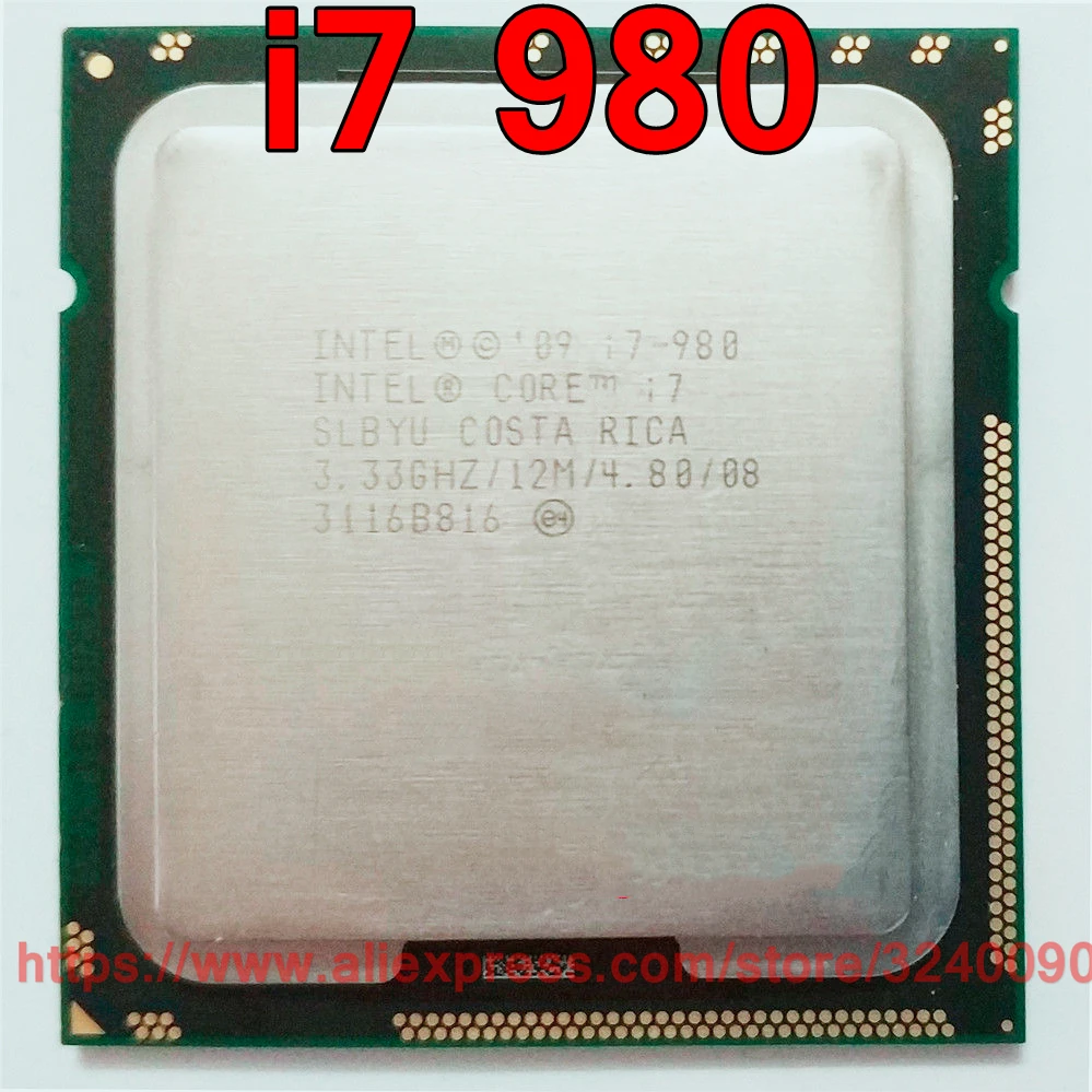 

Original Intel CPU Core i7-980 Processor Extreme Edition i7 980 3.33GHz 12M 6-Core Socket 1366 free shipping speedy ship out