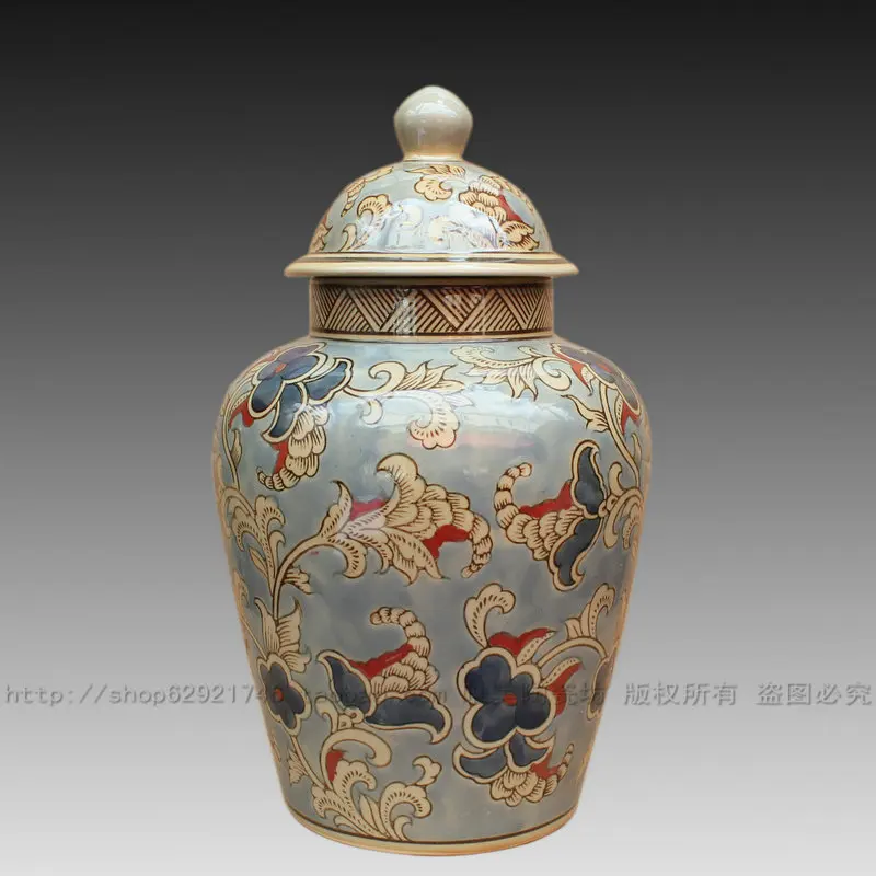 European furnishing articles General ceramic vase can export porcelain foreign trade