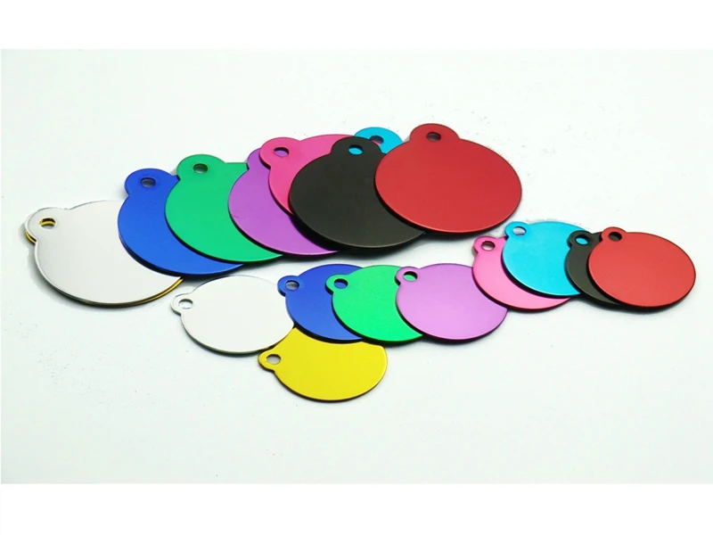 

1000pcs/lot Fast shipping 37x30mm & 35x32mm size Dog Round shaped pet tags dog tags Pet id tags