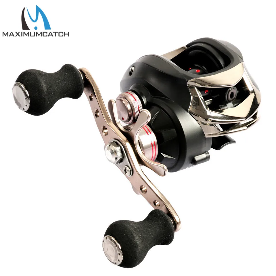 

Maximumcatch Maxcatch Baitcasting Reel 10+1 BB 6.3:1/7.0:1 8KG Max Drag Ultra Light Centrifugal Brake System Fishing Reel