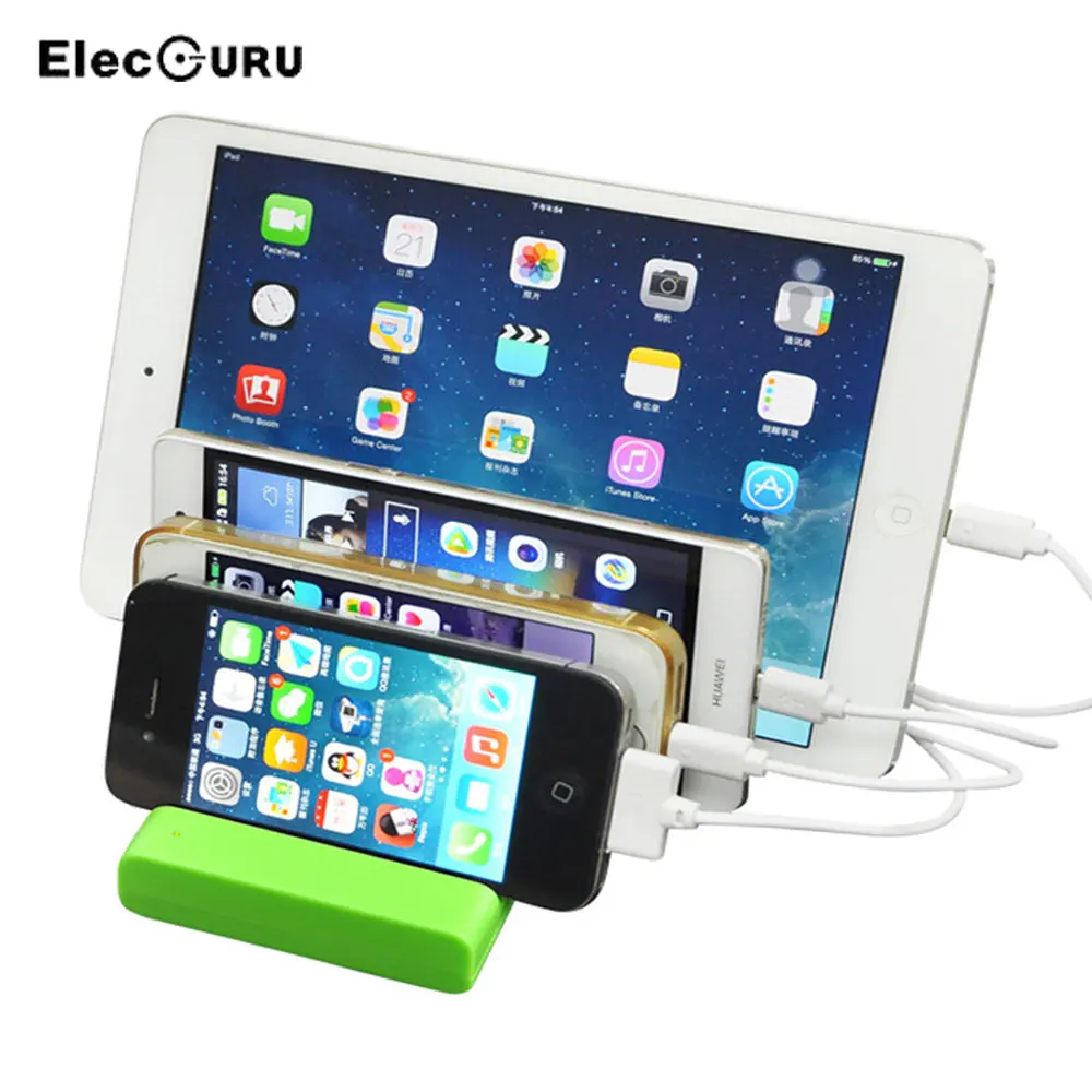 

Док-станция с 4 USB-портами для iPhone X 8 Plus/6 Plus/iPad Air/Tablet/Huawei/Samsung Galaxy S8/Nexus/LG/Sony