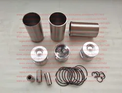 Piston + Cylinder sleeve + Piston ring + Piston pin + Circlip, Yituo YTO Yangdong engine parts, Y385 (direct injection model)