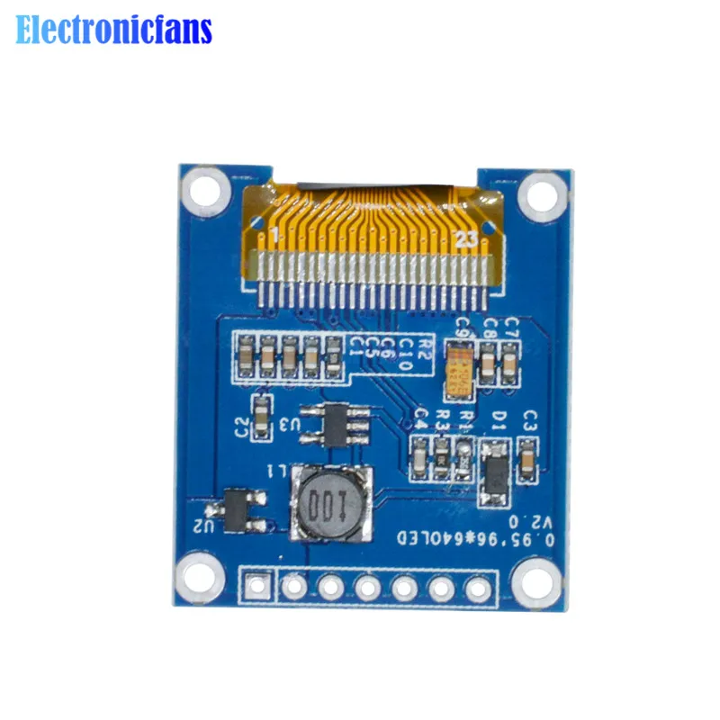 0,95 Zoll 96x64 SPI Vollfarb-OLED-Display DIY-Modul 7-Pin Kompatibel mit Arduino SSD1331 Treiber-IC für 3,3V 5V Systeme – Detail 12