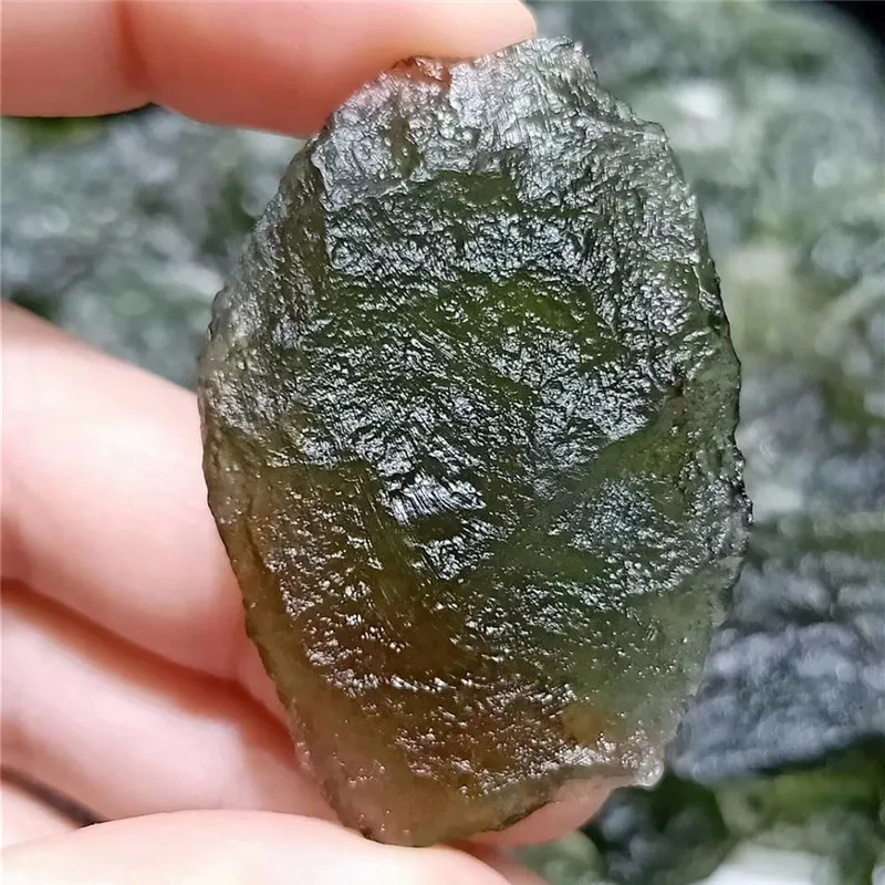 Moldavite Natural Czech Meteorite Impact Glass Rough Stone Crystal Energy Stone