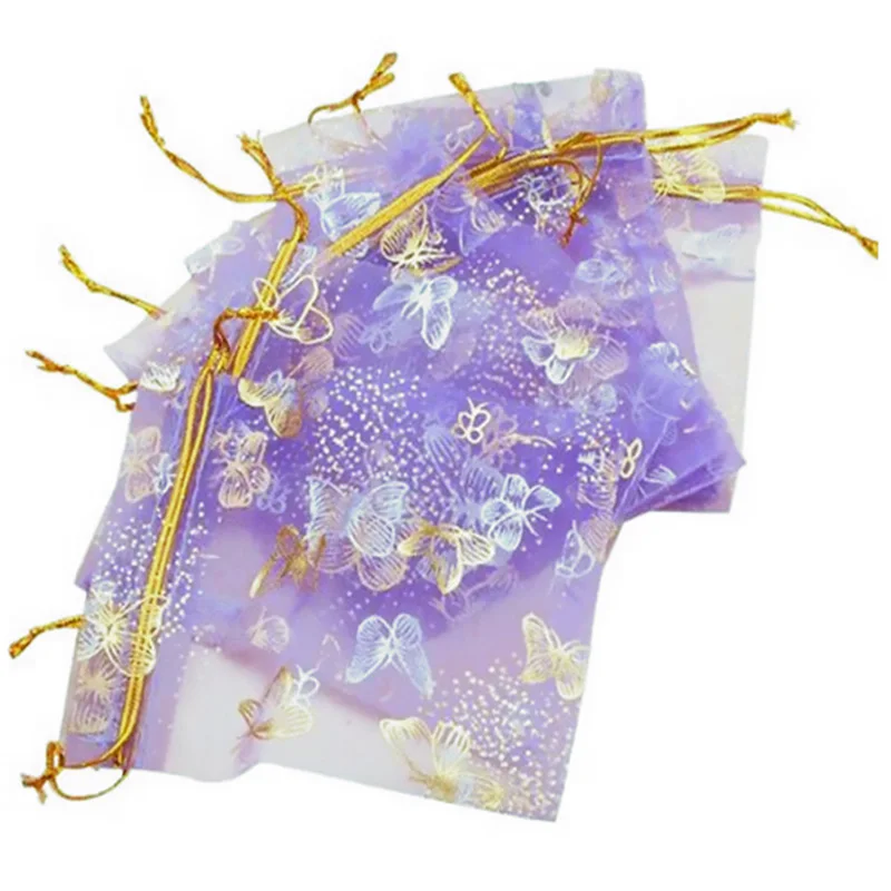 25Pcs Organza Gift Bags Jewellery Drawstring Pouches Wedding Party Candy 3