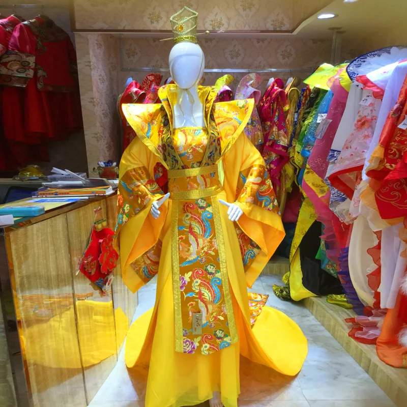 2 Colors Ancient Chinese Traditional Wedding Hanfu Costume Sets Tang Dynasty Emperor Empress Couple Stage Performance Hanfu