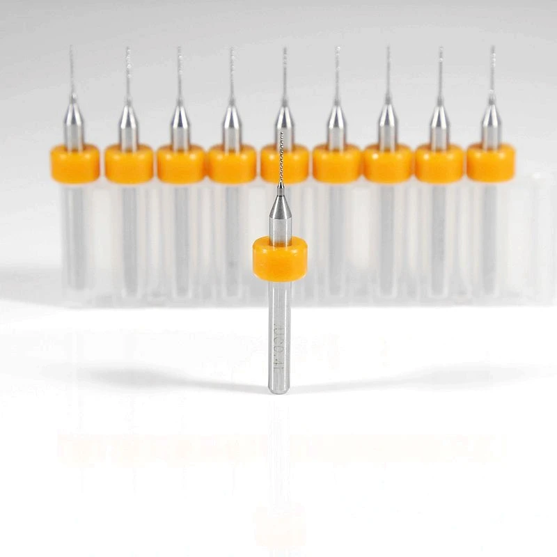 HANGXING Tungsten Carbide PCB Drill 0.4mm/0.45mm 10PCS CNC Router Metalworking Drilling Wood Drilling Twist Drill Hand Tools