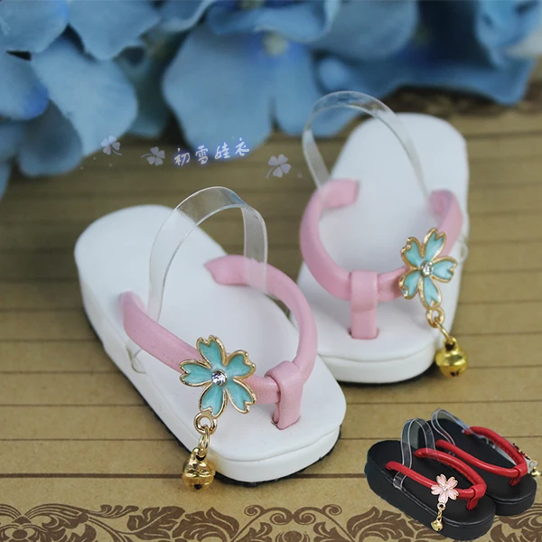 

1/6 1/4 1/3 scale BJD Geta Shoes slippers for BJD/SD doll accessories,Not included doll,clothes,wig,and other accessories E2432