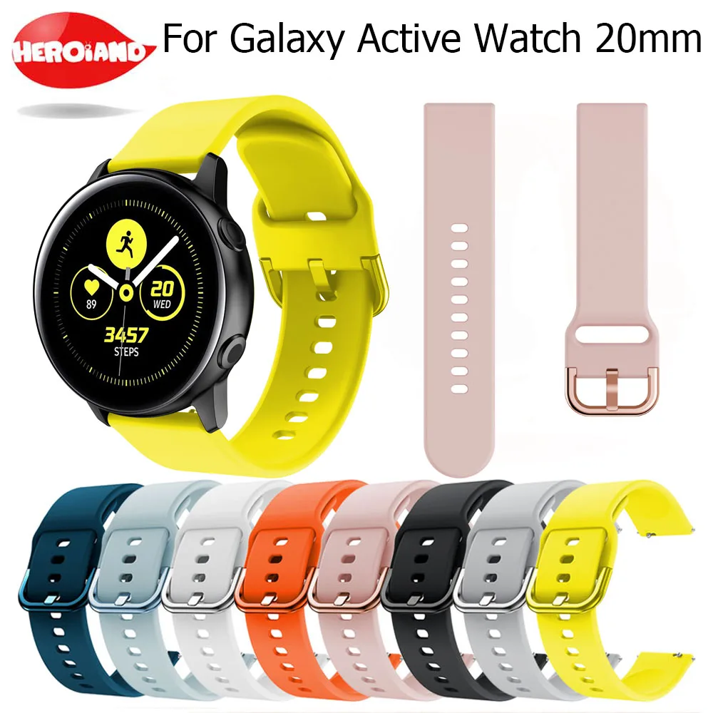 

Ремешок для Galaxy Watch Active, спортивный браслет для Samsung Gear Sport/42 мм Amazfit Bip, 20 мм