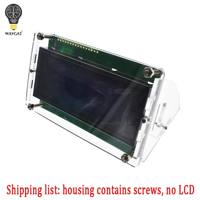 Transparent Acrylic Shell for LCD2004 LCD Screen with Screw/Nut LCD2004 Shell Case holder (no with 2004 LCD)