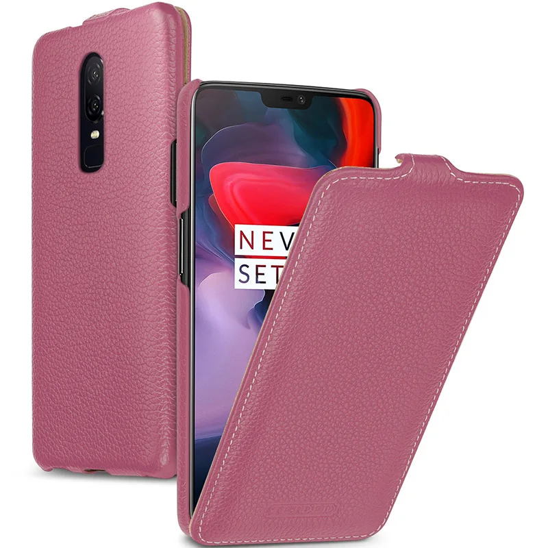 

1+6 Case Classic Flip Style Genuine Leather Phone Case for Oneplus 6 Fundas Skin Oneplus6 Business Bag with Retail Package New