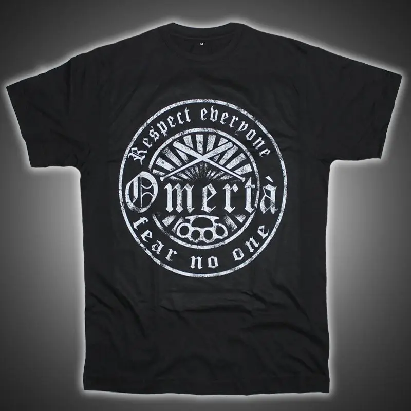 New Brand Hot Omerta Tee Shirt Respect Streetwear  Rebellen Rocker Sportler Biker Oldschool  Tee Shirt