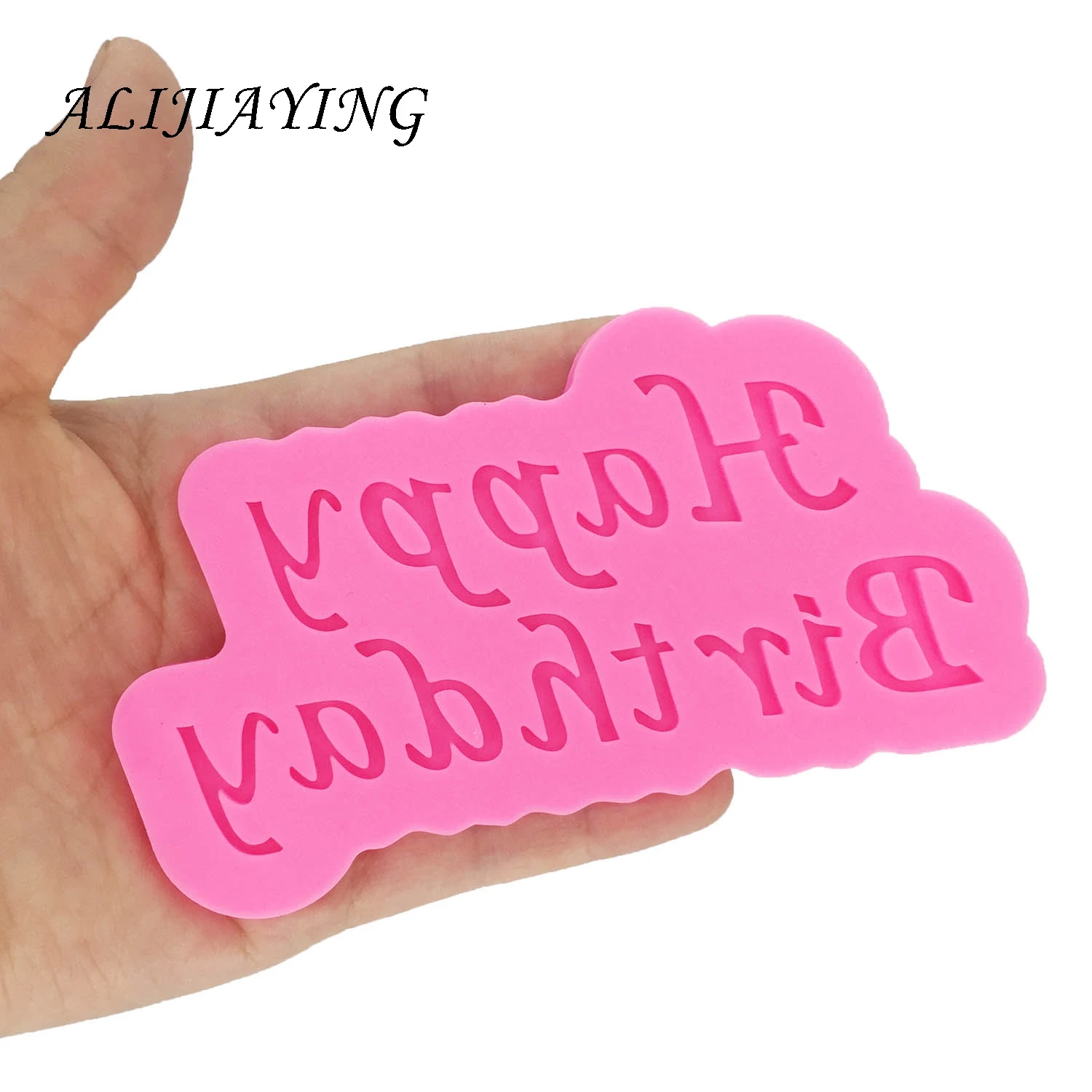 DIY Happy birthday Silicone Molds letter Gumpaste Chocolate Fondant Cake Decorating Tools Polymer Clay Resin  D1335