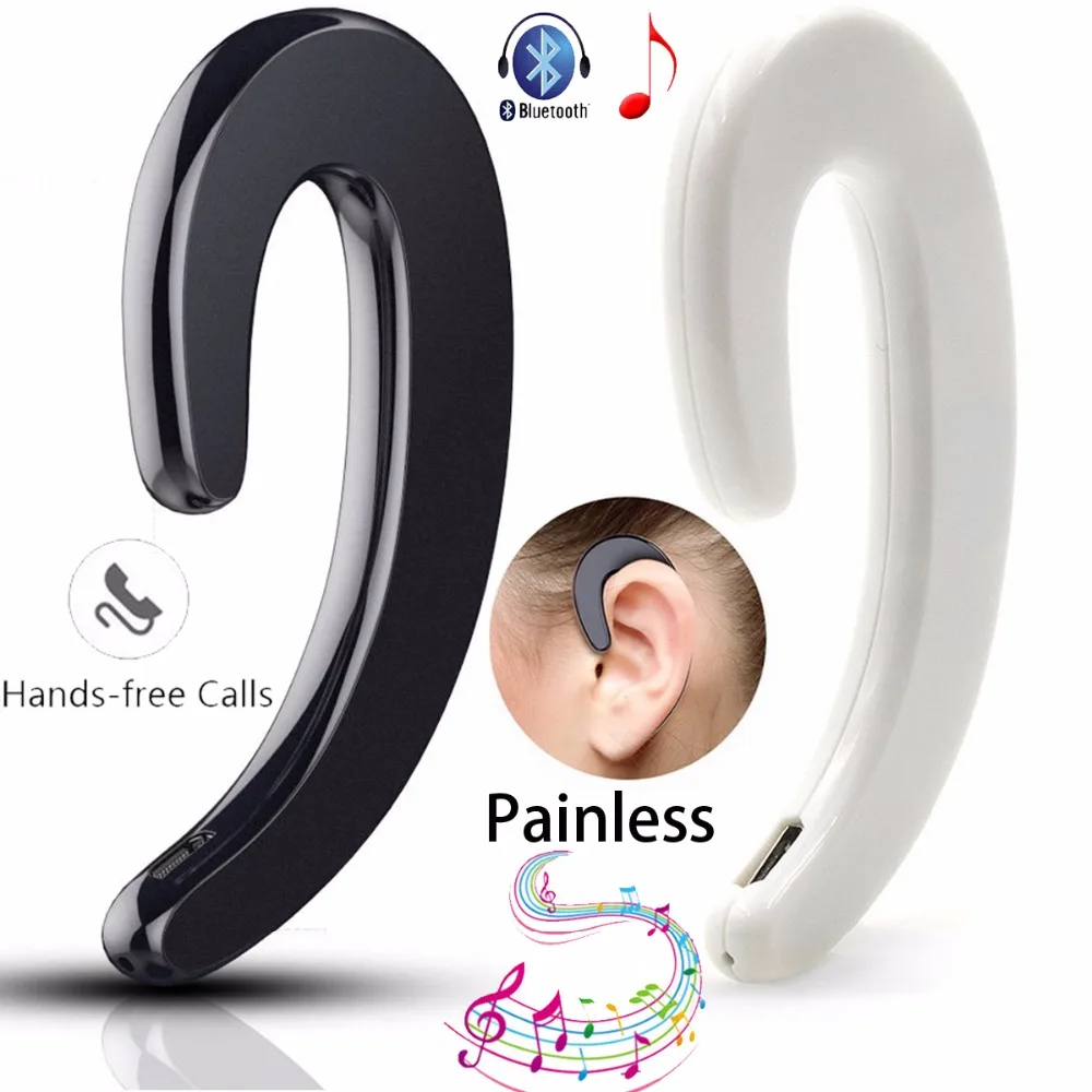 Earphone Hang On Ear Headset Wireless Headphone Handsfree Earpiece For Android IOS Samsung iPhone Motorola LG