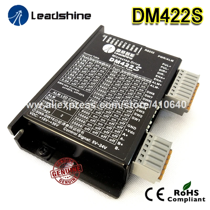 

New Arrival Leadshine DSP Stepper Drive DM422S Stepper Drive Max 36 VDC Compatible with Stepper Motor Drive DM422C or DM422