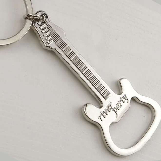 Gift Zinc Alloy beer guitar bottle opener bottle opener keychain keyring key chain key ring ss1284