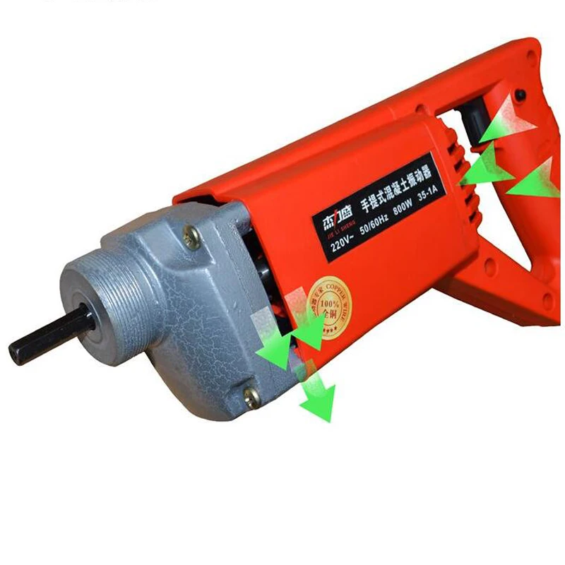 CONCRETE VIBRATOR 35MM STABLE VOLTAGE 800W MOTOR SIMPLE TO HANDLE Construction Tools