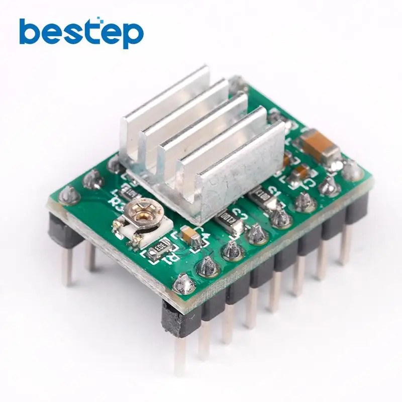 5PCS Reprap Stepper Driver A4988 Stepper Motor Driver Module with Heatsink for Ramps 1.4 CNC 3D Printer