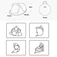 Automatic 3-4 Person Camping Tent #5