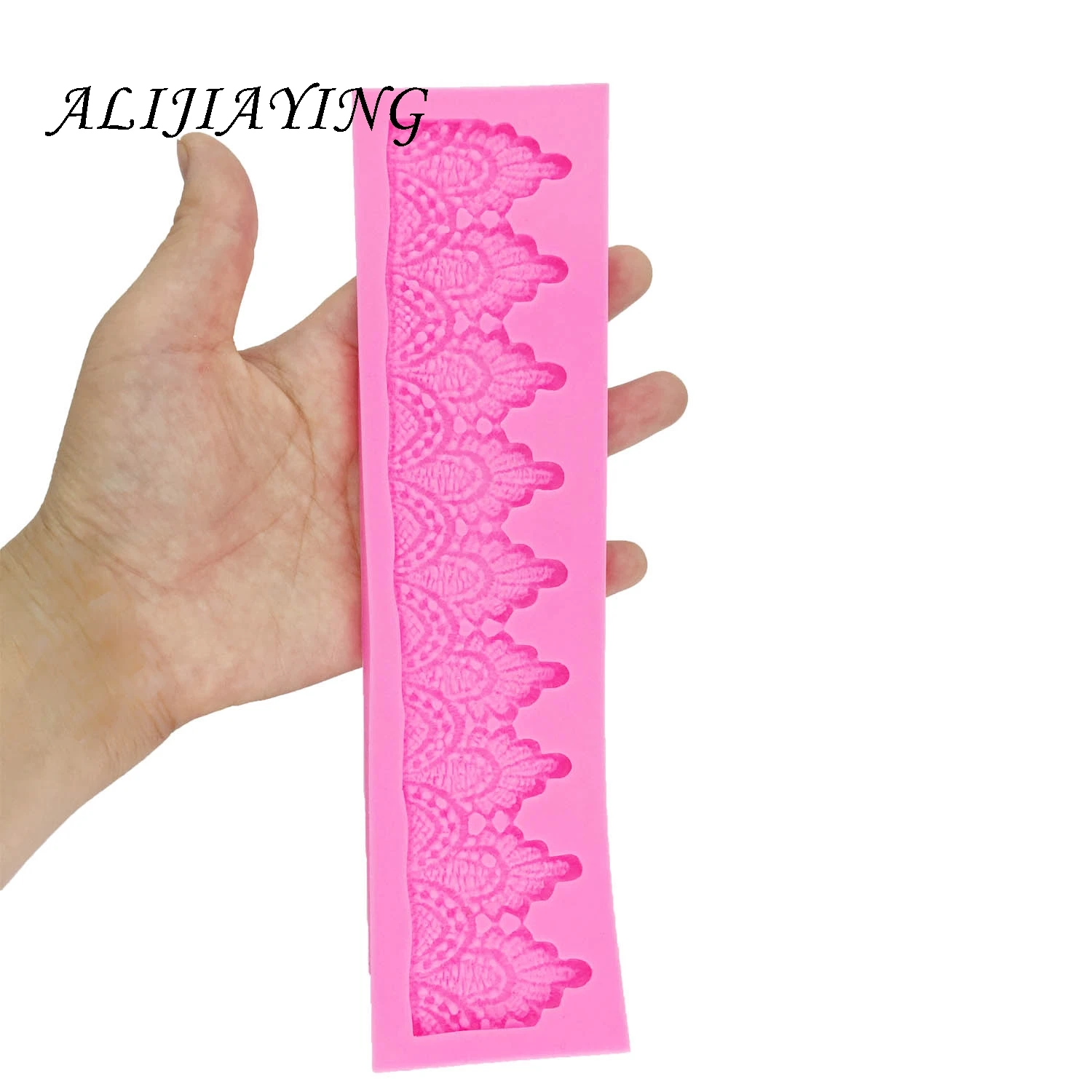 Long strip cake lace border curtain shape Sugarcraft Silicone Molds Gumpaste Chocolate Fondant Cake Decorating Tools D1340