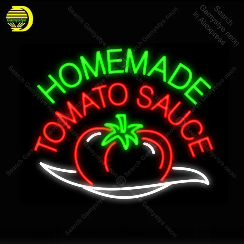 

Homemade Tomato Sauce NEON LIGHT SIGN Neon Sign Decorate Restaurant BEER PUB Pub Handcraft Iconic Sign custom made neon lights