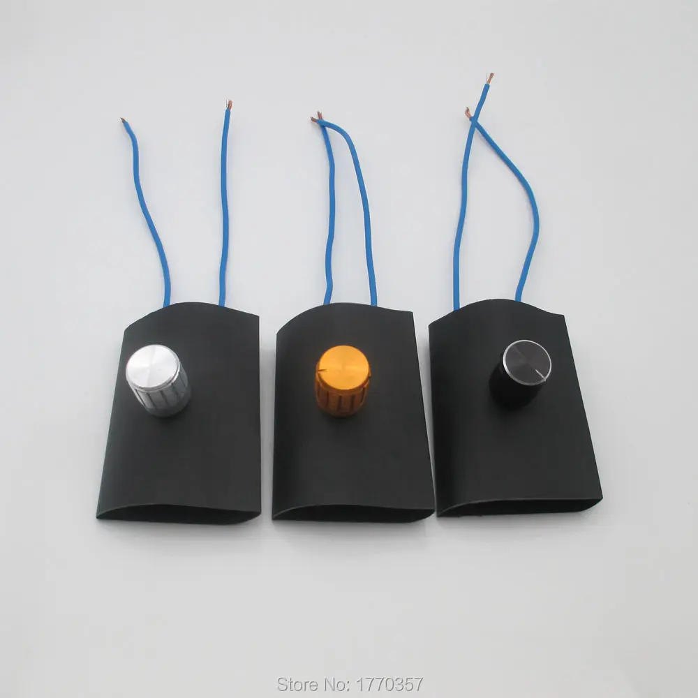 2PCS  AC 250V Manual Knob IncandescentLlamp Table Lamp In Line 0 - 300W Dimmer Switch Home Use Adjustable Controller Knob Switch