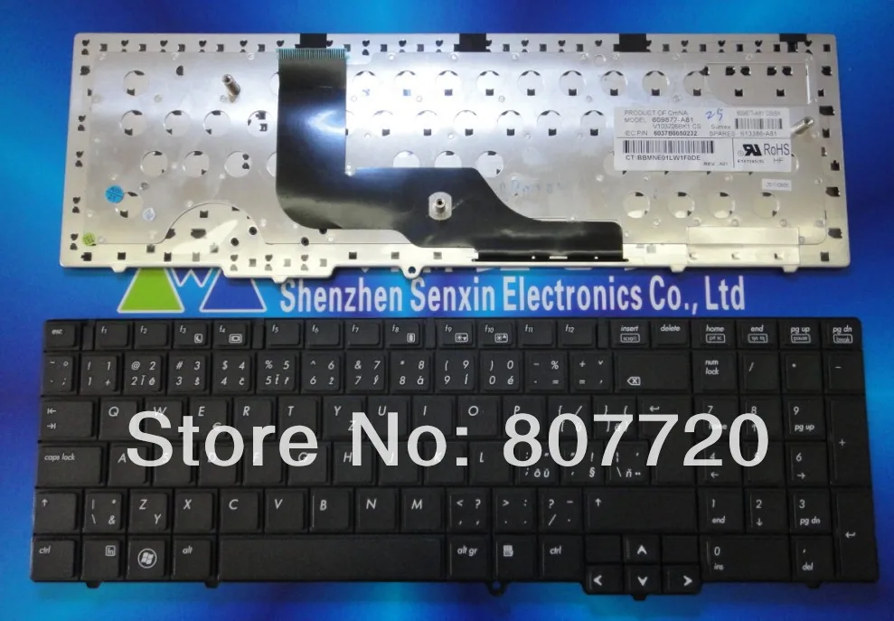 100%new CS SK,Czech keyboard for HP 6540B 6545B 6550B,609877-A81.