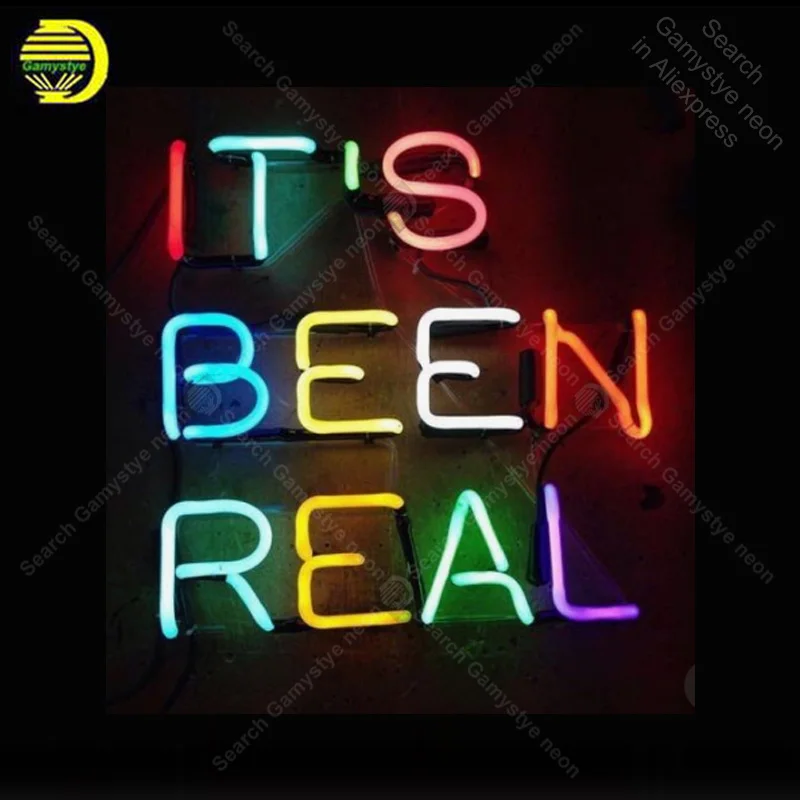 

Neon Sign for it is been Real Glass Tube Handmade neon light Sign Decorate home Iconic Neon Light Lamp Advertise Art Bright