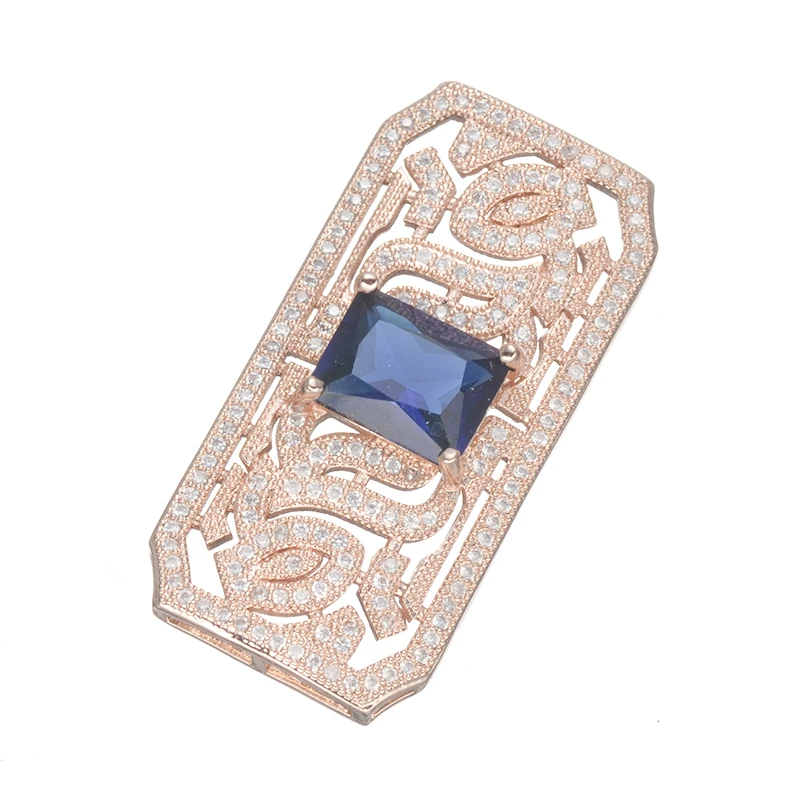 New Fashion Jewelry Vintage Geometric Charms For Jewelry Making Diy Micro Pave Jewelry Shining Zircon Charms Connectors Bijoux