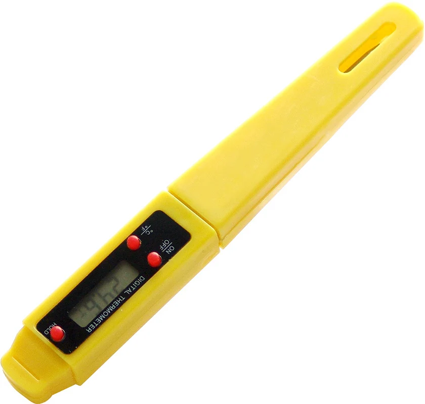 Frete grátis portátil de alta precisão digital comida termômetro handheld eletrônico medidor temperatura com sonda inoxidável