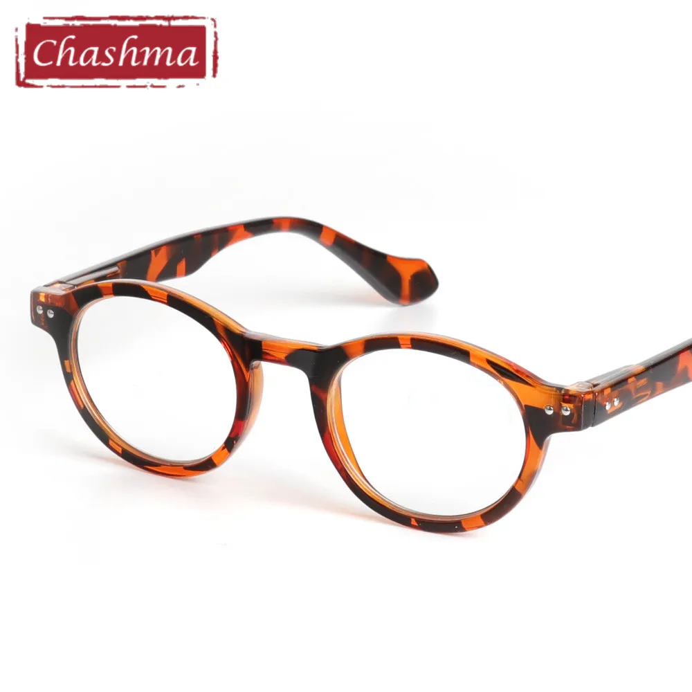 Chashma Retro Style Optical Glasses High Quality Eyewear Vintage Leopard Frame Round Reading Glasses