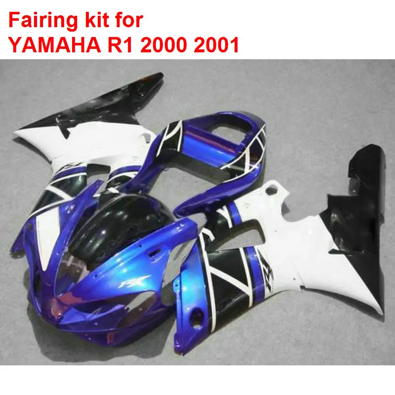 

Самые продаваемые обтекатели для Yamaha YZFR1 2000 2001, синий, черный, белый, комплект обтекателей для мотоцикла YZF R1 00 01 BA142