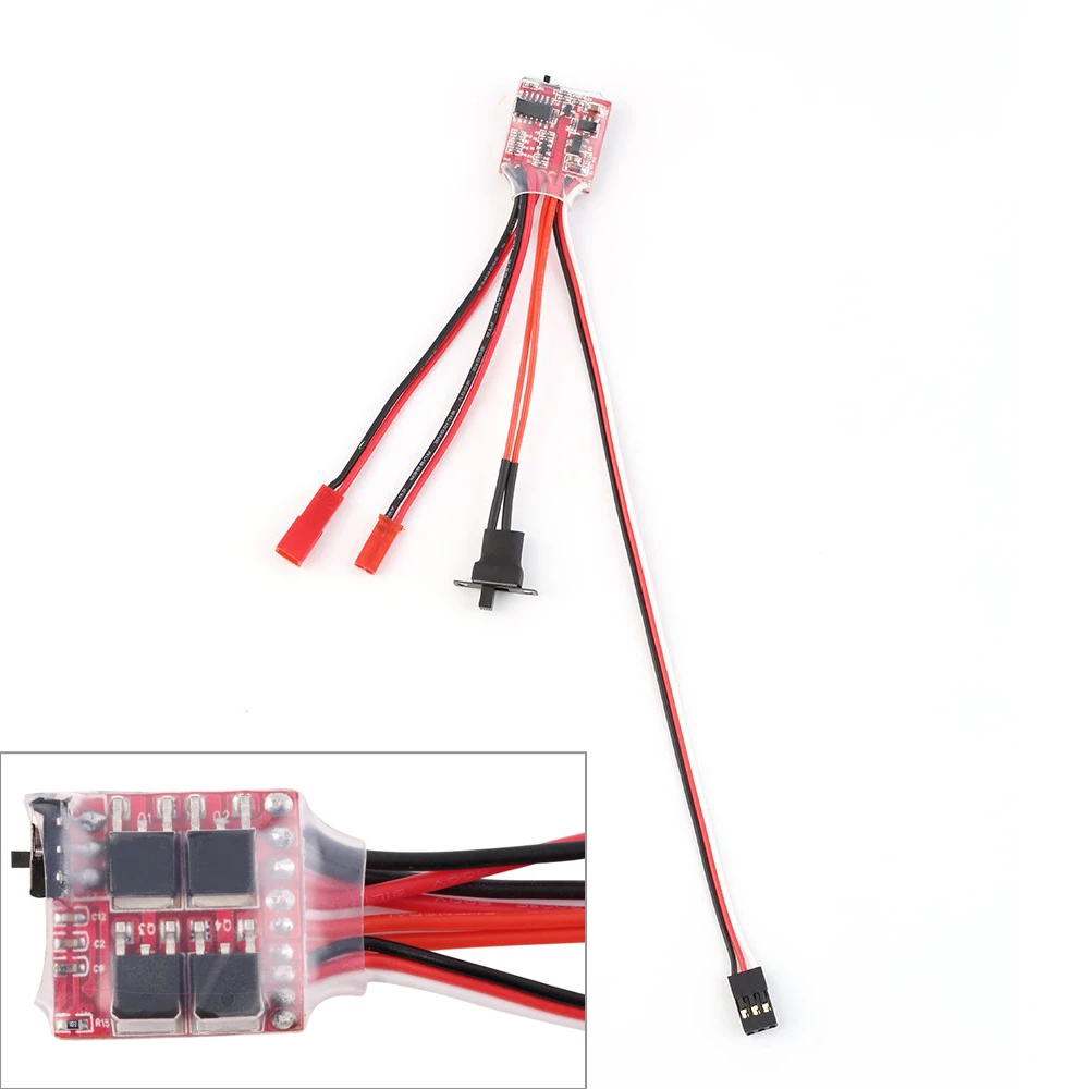 5pcs/lot 3.0V-9.4V 2KHz Driver Frequency RC ESC 20A Brush Motor Electronic Speed Controller W/ Brake For RC Car Boat Tank