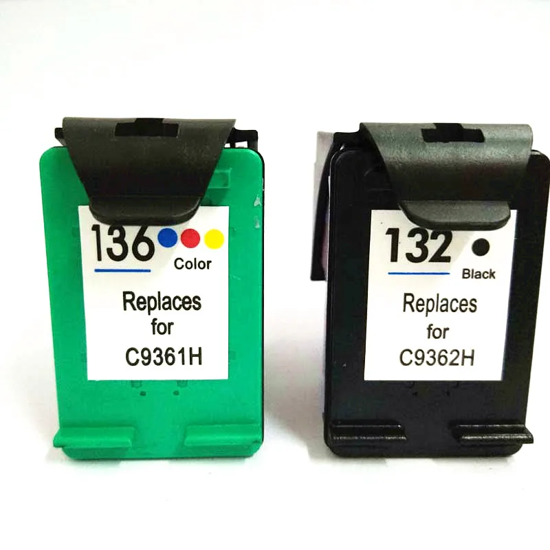 einkshop For hp 132 136 Ink Cartridge For HP Photosmart 2573 C3183 D5163 1513 Officejet 6213 PSC 1513 Printer