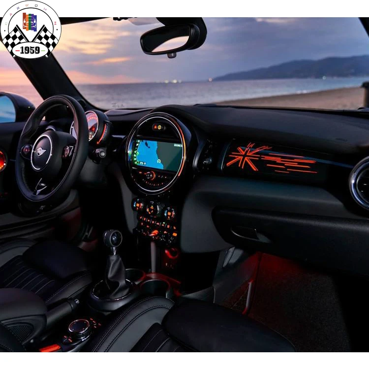 Brand New Design Style Decor.trim illuminated Dashboard cover  For F55 F56 F57 (2pcs/Set)