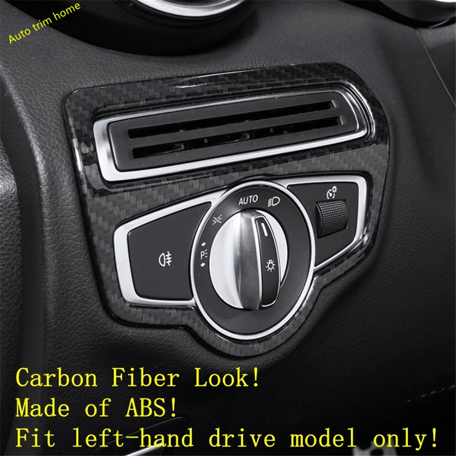 

Front Head Light Lamp Control Switch Button Decor Frame Cover Trim For Mercedes-Benz V Class V260 W447 2014 - 2021 Accessories