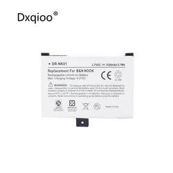 Dxqioo DR-NK01 bateria nadaje się do BARNES NOBLE 005 BNRV100 BNRZ100 N00K BNRB1530 pocket book pro 602 612 903 912 902 AIRPAPER pojemnik zasilany toczenia urządzenia 