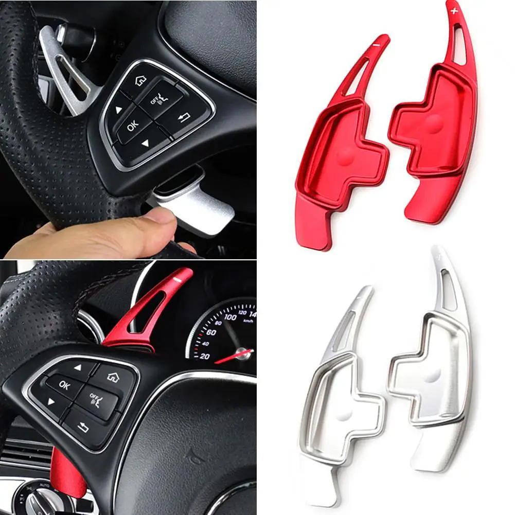 Gear Shift Steering Wheel DSG Shift Paddle Shifter Gear Extension For Mercedes Benz Aluminum-Alloy Shift Paddle Blade Car Parts