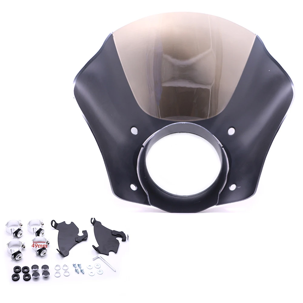 

Front Headlight Fairing W/Trigger Lock Mounting Kit For Harley Sportster 1200 883 Iron 883 XL883N Seventy Two