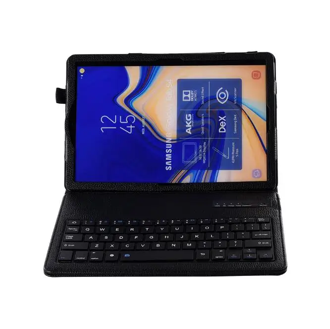 

Litchi Case For Samsung Galaxy Tab S4 10.5 T830 T835 Tablet Stand Detachable Bluetooth Keyboard PU Leather Cover +pen