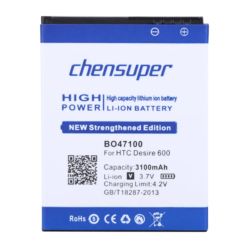 NEW 3100mAh BM60100 For HTC Desire 400(Dual) 500 506e 600 606W T606W T608T T609D Z4 One SC/ST/SU C525c C525E T528d BO47100