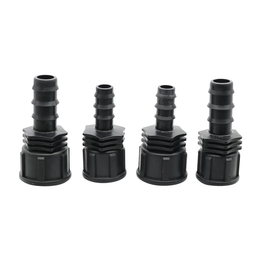 5Pcs 1/2 3/4 Female Male Thread to 16mm 20mm Hose Barb Straight Connector Garden Irrigation Water Pipe Coupling Reducing Adapter