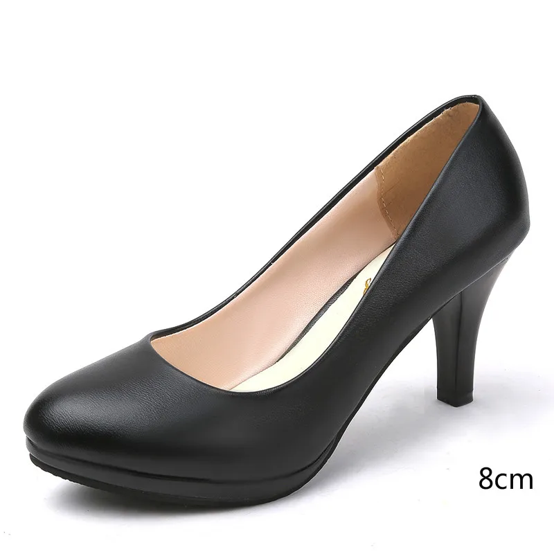 Black Women\'s OL Pumps 2019 Spring and Autumn Comfortable Female High Heels Working Shoes Office Ladies Pumps