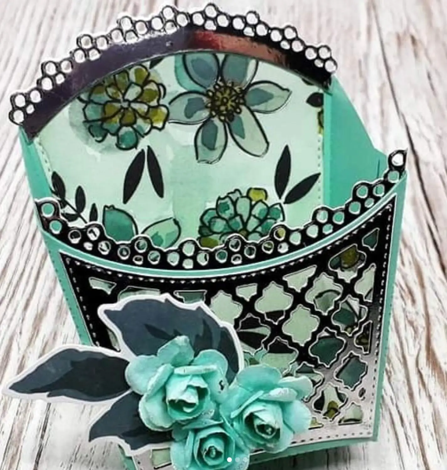 KSCRAFT elegancki francuski Fry Box Metal wykrojniki szablony dla DIY Scrapbooking/album fotograficzny dekoracyjny wytłoczenia kartki DIY