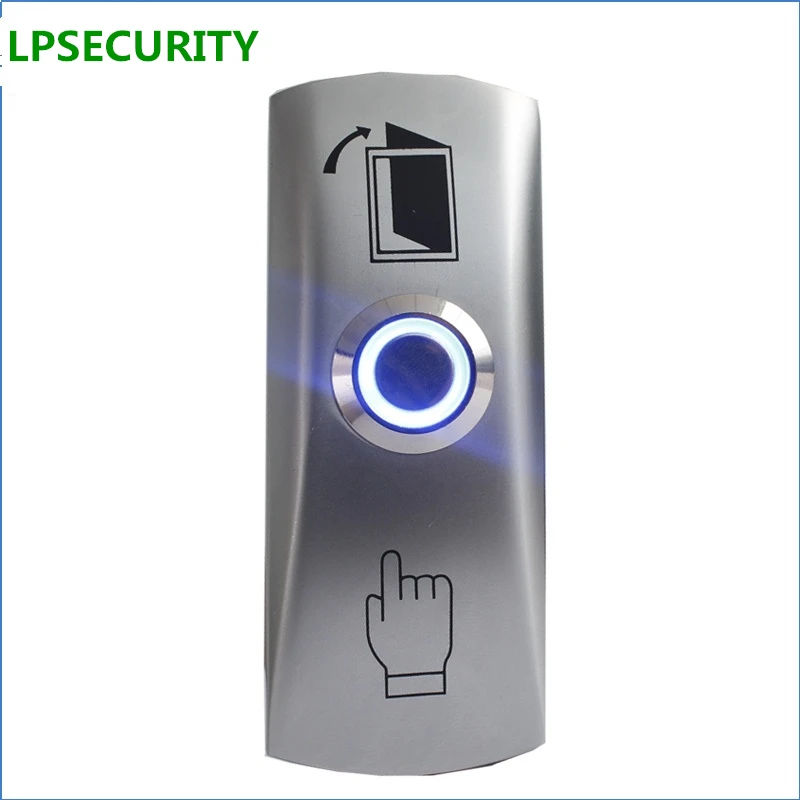 NO COM LED light Exit Button Exit Switch For Door Access Control System Door Push Exit Door Release Button Switch