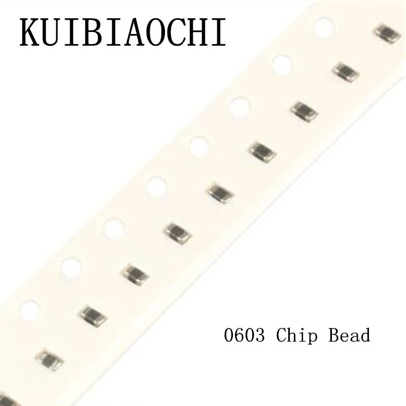 100pcs/lot 0603 1608 Chip Bead 1.6mm*0.8mm 1608 SMD magnetic bead Error 25% 300mA 100MHz