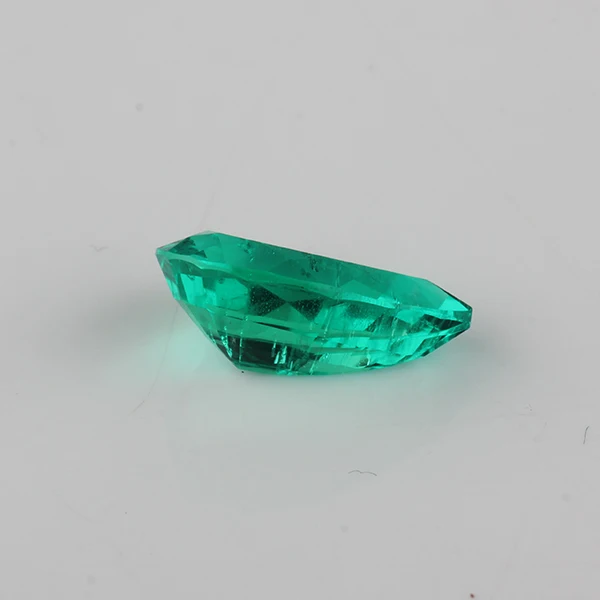 High Quality Pear Shape 9*14mm Hydrothermal Emerald Stone For Jewelry