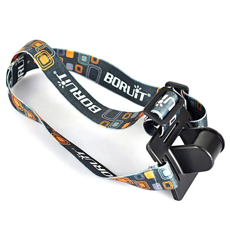 Imagem -03 - Boruit-ajustável Headband para Bicicleta Cabeça Cinto Strap r5 Led Light Cabeça Lâmpada