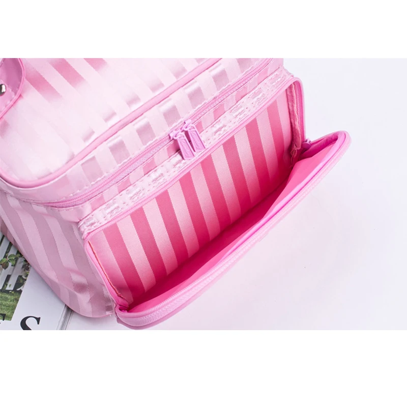 lattice Big Cosmetic Bag Women Stripe Waterproof Professional Toiletry Kit Wash Necessaire Travel Organizer Make up Box SZL61